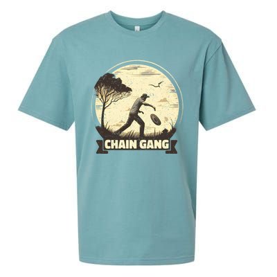 Disc Golf Disciple Chasing Chains And Flicking Frisbees Gift Sueded Cloud Jersey T-Shirt