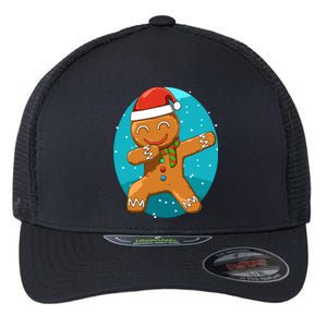 Dabbing Gingerbread Dabbing Christmas Cookie Dab Funny Funny Gift Flexfit Unipanel Trucker Cap