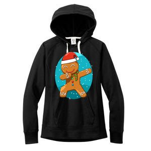 Dabbing Gingerbread Dabbing Christmas Cookie Dab Funny Funny Gift Women's Fleece Hoodie