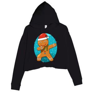 Dabbing Gingerbread Dabbing Christmas Cookie Dab Funny Funny Gift Crop Fleece Hoodie