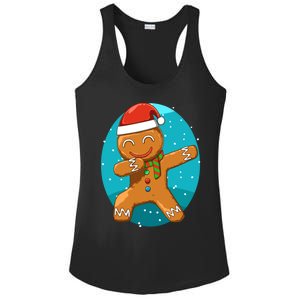 Dabbing Gingerbread Dabbing Christmas Cookie Dab Funny Funny Gift Ladies PosiCharge Competitor Racerback Tank