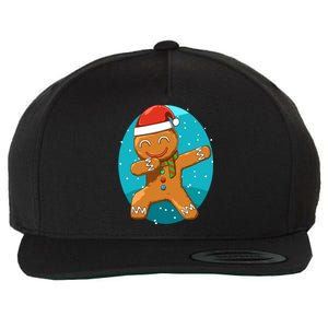 Dabbing Gingerbread Dabbing Christmas Cookie Dab Funny Funny Gift Wool Snapback Cap