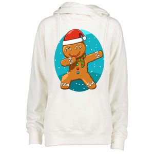 Dabbing Gingerbread Dabbing Christmas Cookie Dab Funny Funny Gift Womens Funnel Neck Pullover Hood