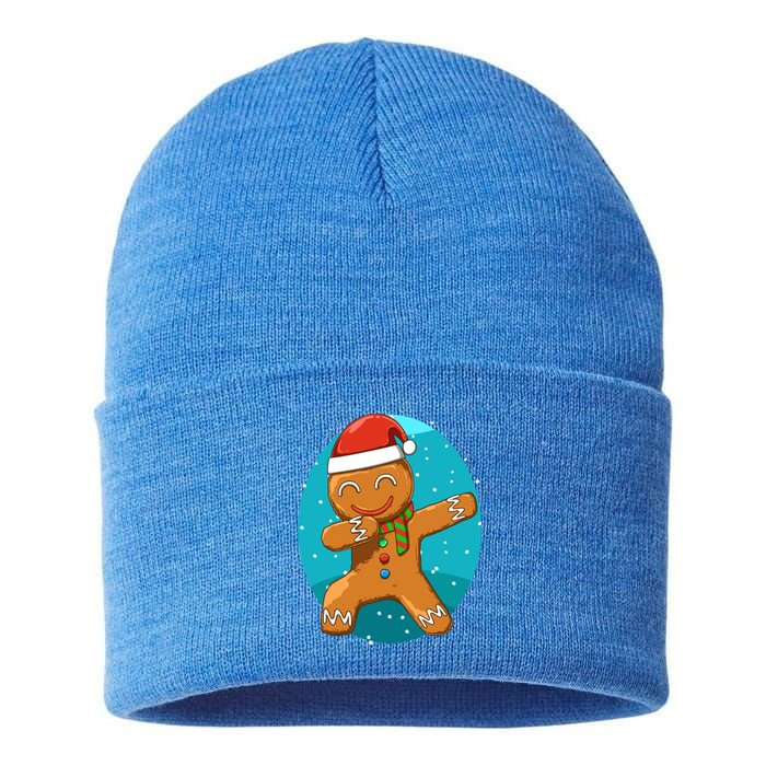 Dabbing Gingerbread Dabbing Christmas Cookie Dab Funny Funny Gift Sustainable Knit Beanie