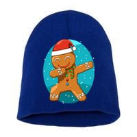 Dabbing Gingerbread Dabbing Christmas Cookie Dab Funny Funny Gift Short Acrylic Beanie