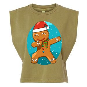 Dabbing Gingerbread Dabbing Christmas Cookie Dab Funny Funny Gift Garment-Dyed Women's Muscle Tee