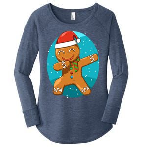 Dabbing Gingerbread Dabbing Christmas Cookie Dab Funny Funny Gift Women's Perfect Tri Tunic Long Sleeve Shirt