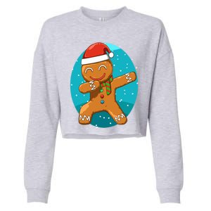 Dabbing Gingerbread Dabbing Christmas Cookie Dab Funny Funny Gift Cropped Pullover Crew