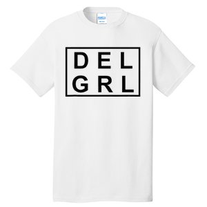 DEL GRL Delaware Girl Simple Black Design Tall T-Shirt