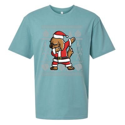 Dabbing Goldendoodle Dab Dance Funny Dog Christmas Gift Cute Gift Sueded Cloud Jersey T-Shirt