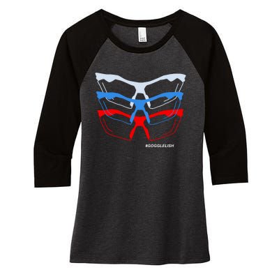 Dream Goggles Women's Tri-Blend 3/4-Sleeve Raglan Shirt