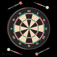 Dartboard Game Drawstring Bag