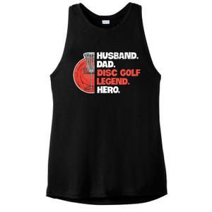 Disc Golf Design For Your Disc Golf Player Husband Gift Ladies PosiCharge Tri-Blend Wicking Tank