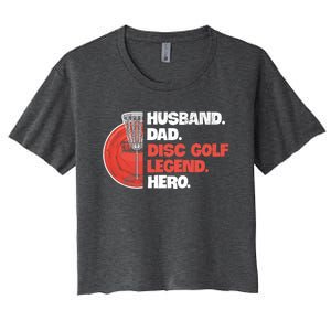 Disc Golf Design For Your Disc Golf Player Husband Gift Women's Crop Top Tee