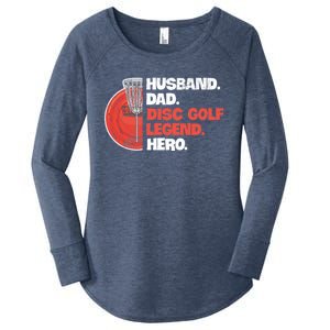 Disc Golf Design For Your Disc Golf Player Husband Gift Women's Perfect Tri Tunic Long Sleeve Shirt