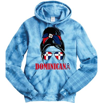 Dominicana Girl Dominican Republic Flag Women Dominicana Tie Dye Hoodie