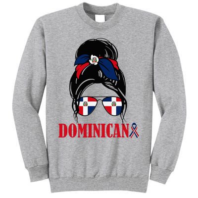 Dominicana Girl Dominican Republic Flag Women Dominicana Tall Sweatshirt