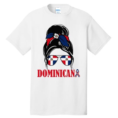 Dominicana Girl Dominican Republic Flag Women Dominicana Tall T-Shirt