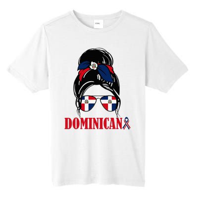 Dominicana Girl Dominican Republic Flag Women Dominicana Tall Fusion ChromaSoft Performance T-Shirt