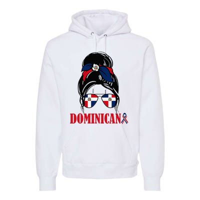 Dominicana Girl Dominican Republic Flag Women Dominicana Premium Hoodie