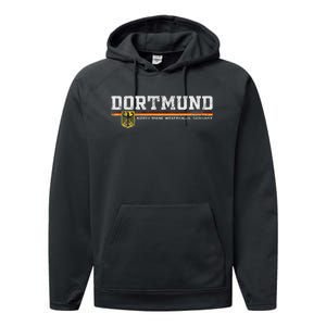 Dortmund Germany Deutschland Performance Fleece Hoodie