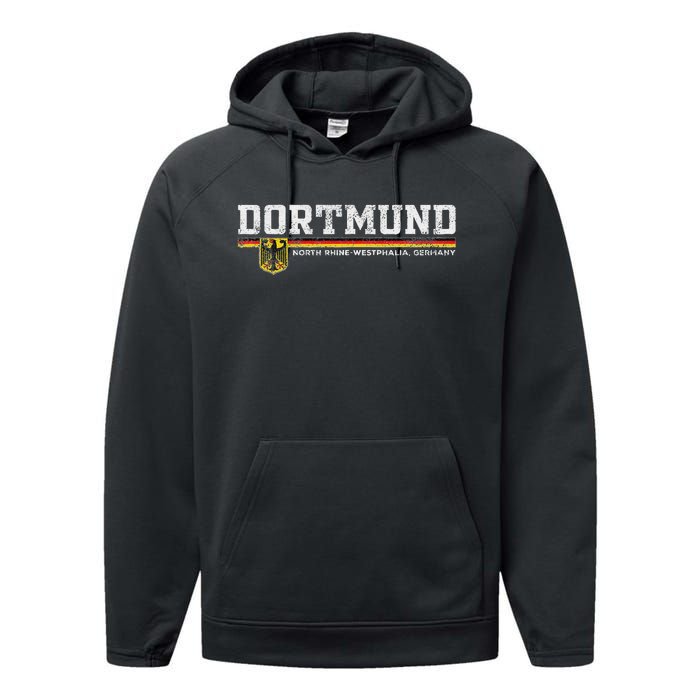 Dortmund Germany Deutschland Performance Fleece Hoodie