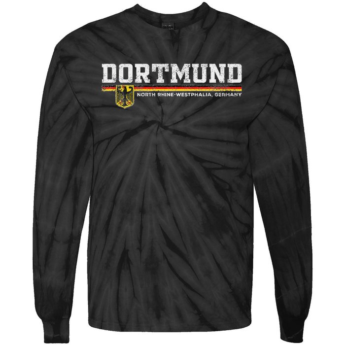 Dortmund Germany Deutschland Tie-Dye Long Sleeve Shirt