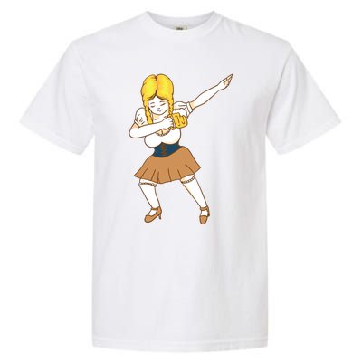 Dabbing German Dirndl Girl Beer Mug Shirts Oktoberfest Gift Garment-Dyed Heavyweight T-Shirt