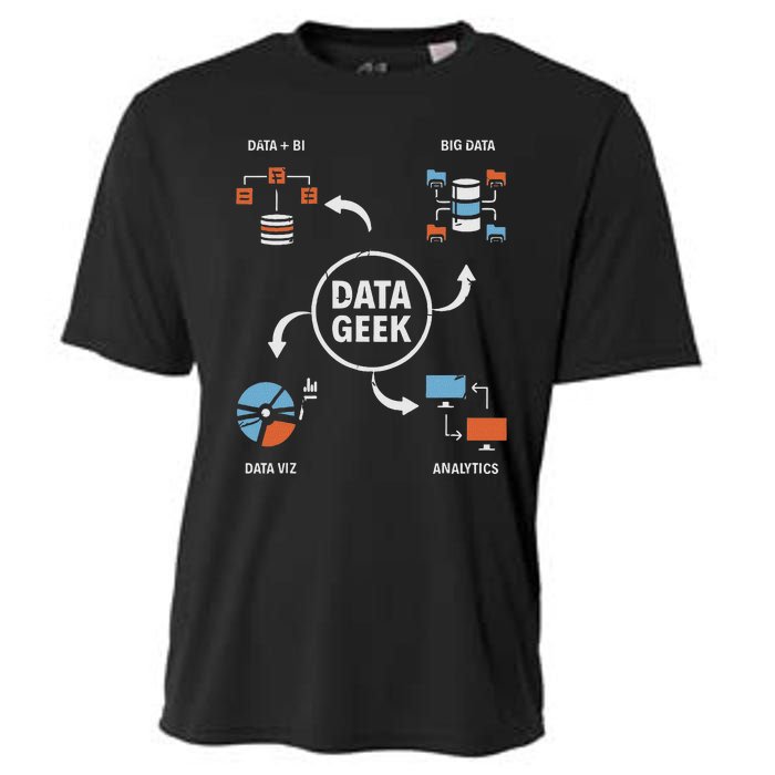 Data Geek Data Scientist Science Statistics Data Analyst Cooling Performance Crew T-Shirt