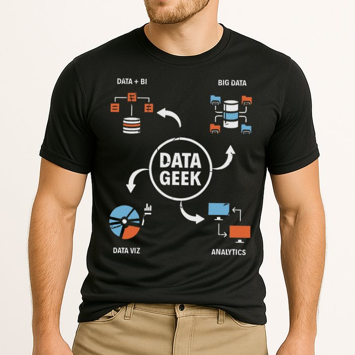 Data Geek Data Scientist Science Statistics Data Analyst Cooling Performance Crew T-Shirt