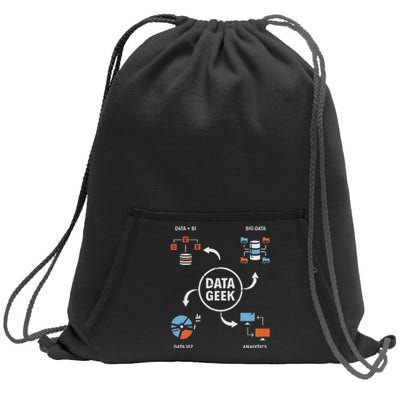 Data Geek Data Scientist Science Statistics Data Analyst Sweatshirt Cinch Pack Bag