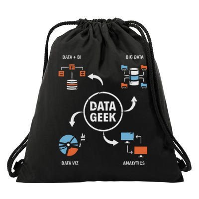 Data Geek Data Scientist Science Statistics Data Analyst Drawstring Bag