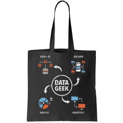 Data Geek Data Scientist Science Statistics Data Analyst Tote Bag