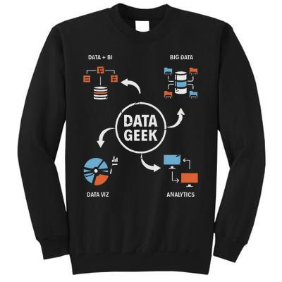 Data Geek Data Scientist Science Statistics Data Analyst Tall Sweatshirt