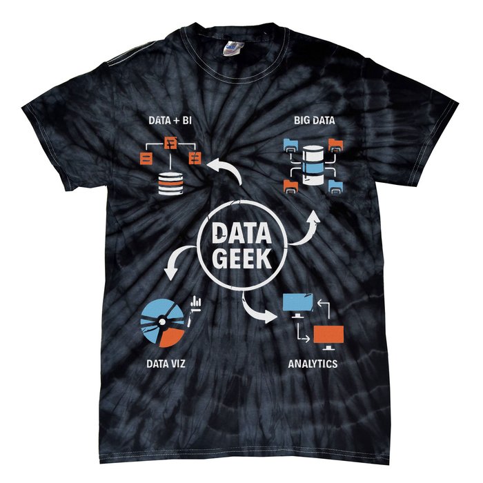 Data Geek Data Scientist Science Statistics Data Analyst Tie-Dye T-Shirt