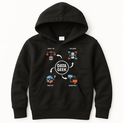 Data Geek Data Scientist Science Statistics Data Analyst Kids Hoodie