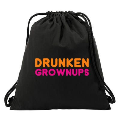 Drunken Grownups Drawstring Bag