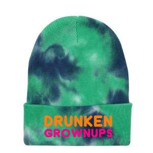 Drunken Grownups Tie Dye 12in Knit Beanie