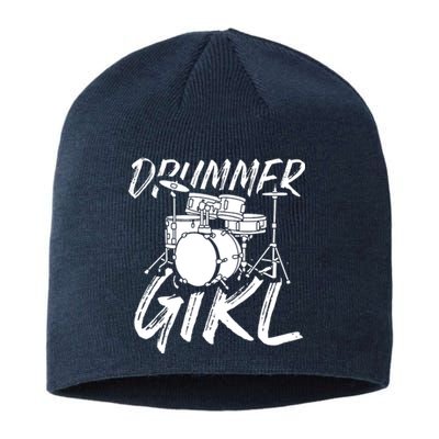 Drummer Girl Drum Kit Sustainable Beanie