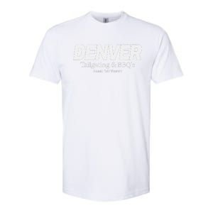 Denver Game Day Bbq Party Hometown Pride Denver Softstyle CVC T-Shirt