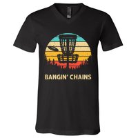 Disc Golf Designdisc Golf Player V-Neck T-Shirt