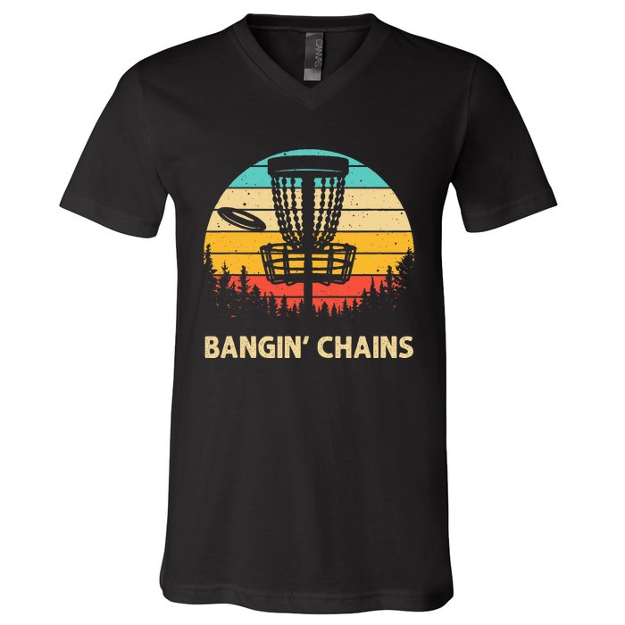 Disc Golf Designdisc Golf Player V-Neck T-Shirt