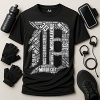 Detroit Graphic D Cooling Performance Crew T-Shirt