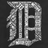 Detroit Graphic D Adult Drive Performance Visor