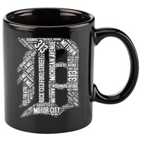 Detroit Graphic D 11oz C Handle Ceramic Mug