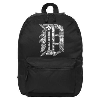 Detroit Graphic D 16 in Basic Backpack