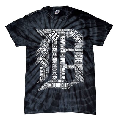 Detroit Graphic D Tie-Dye T-Shirt