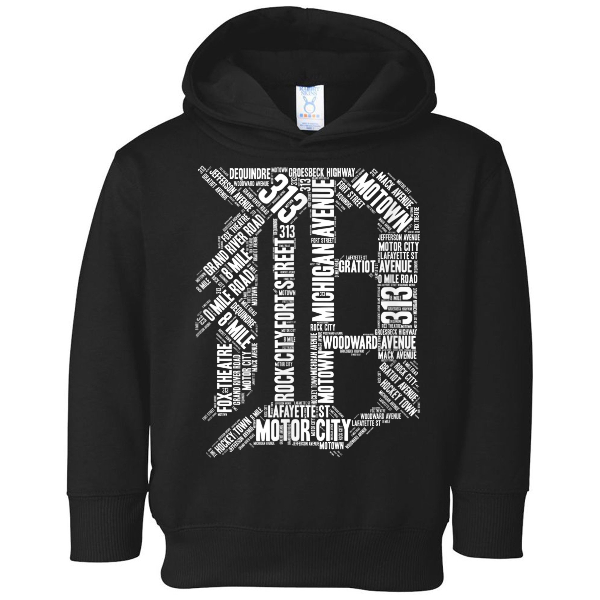 Detroit Graphic D Toddler Hoodie