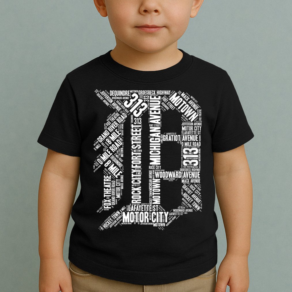 Detroit Graphic D Toddler T-Shirt