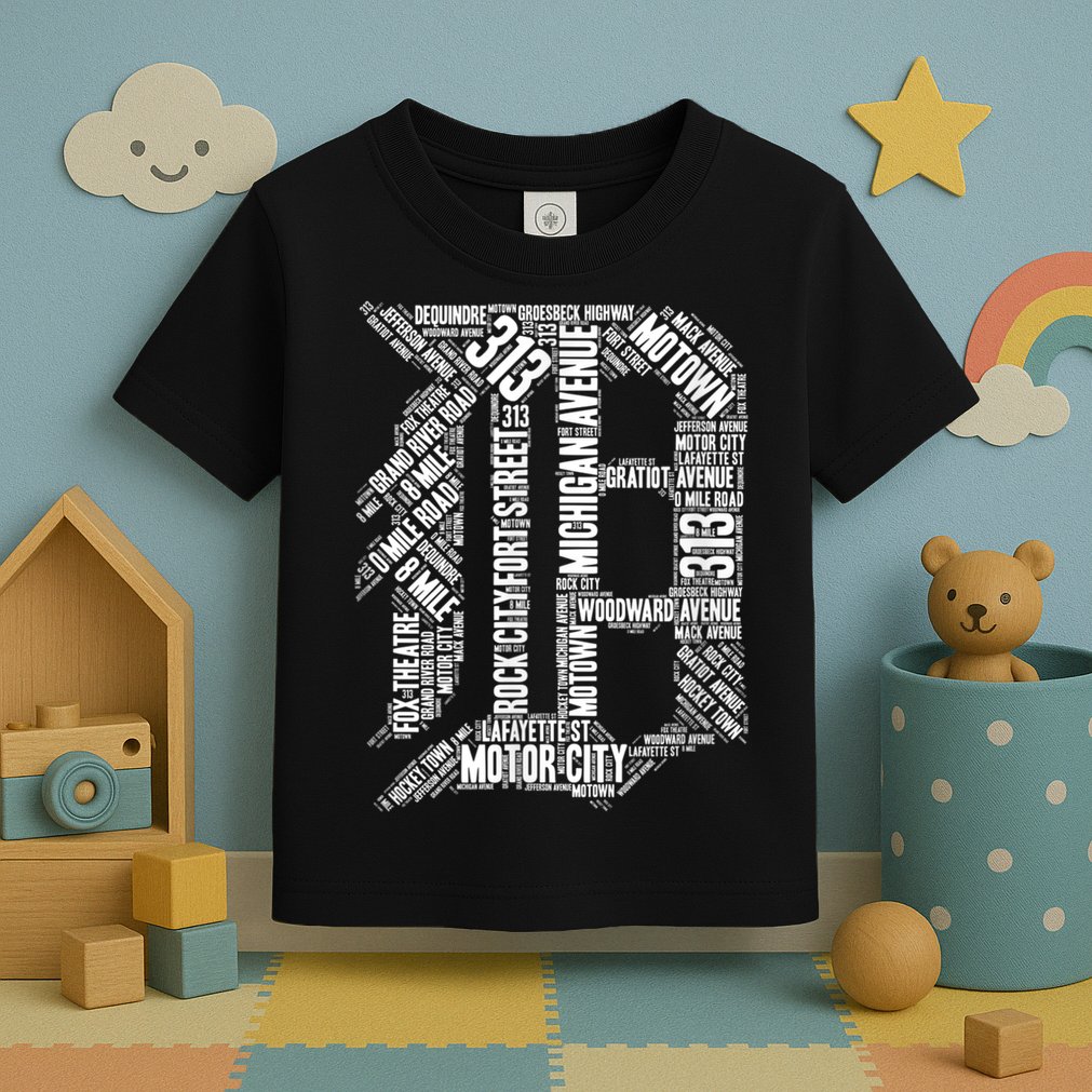 Detroit Graphic D Toddler T-Shirt